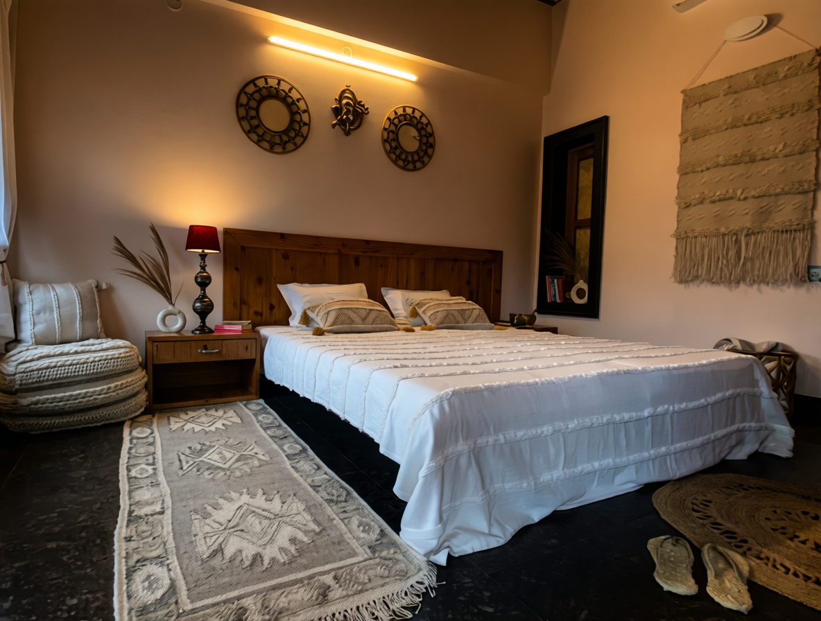 Yoga ashram south facade render — Abhayaranya, Rishikesh, by Dios Arch Design